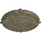 Ekena Millwork Attica Acanthus Leaf Medallion (Canopies up to 4 5/8"), 53 1/2"OD x 3 1/2"P, Witch Hazel Crackle CM53ATWHC - alternate 2